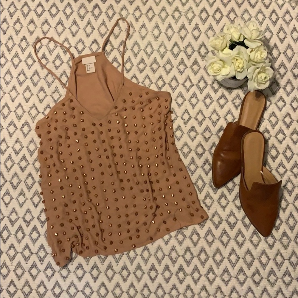 H&M rose gold tank